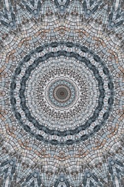 Soyut Renkli Boyalı Kaleydoskopik Grafik Arka Plan. Doku ile Fütüristik Psychedelic Hipnotik Fon Desen. Halk Etnik Çiçek Süs Mandala. Vintage Dekoratif Geometrik Mozaik