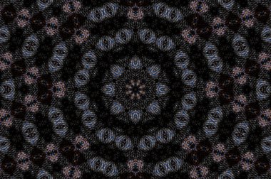 Soyut Renkli Boyalı Kaleydoskopik Grafik Arka Plan. Doku ile Fütüristik Psychedelic Hipnotik Fon Desen. Halk Etnik Çiçek Süs Mandala. Vintage Dekoratif Geometrik Mozaik