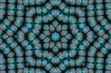 Soyut Renkli Boyalı Kaleydoskopik Grafik Arka Plan. Doku ile Fütüristik Psychedelic Hipnotik Fon Desen. Halk Etnik Çiçek Süs Mandala. Vintage Dekoratif Geometrik Mozaik