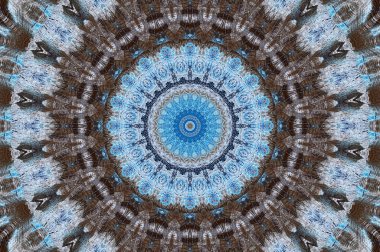 Soyut Renkli Boyalı Kaleydoskopik Grafik Arka Plan. Doku ile Fütüristik Psychedelic Hipnotik Fon Desen. Halk Etnik Çiçek Süs Mandala. Vintage Dekoratif Geometrik Mozaik