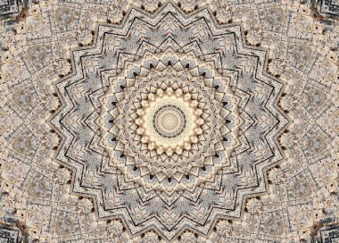 Soyut Renkli Boyalı Kaleydoskopik Grafik Arka Plan. Doku ile Fütüristik Psychedelic Hipnotik Fon Desen. Halk Etnik Çiçek Süs Mandala. Vintage Dekoratif Geometrik Mozaik