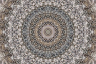 Soyut Renkli Boyalı Kaleydoskopik Grafik Arka Plan. Doku ile Fütüristik Psychedelic Hipnotik Fon Desen. Halk Etnik Çiçek Süs Mandala. Vintage Dekoratif Geometrik Mozaik