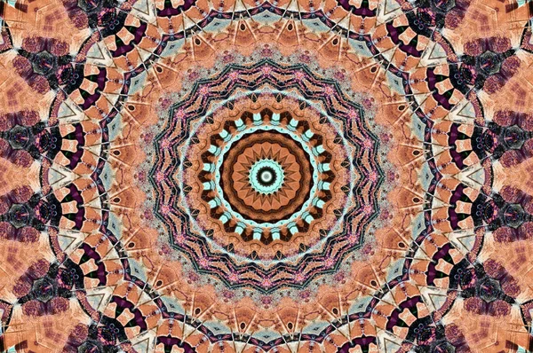 Abstrakte Bunt Bemalte Kaleidoskopische Grafische Hintergrund Futuristische Psychedelische Hypnotische Hintergrundmuster — Stockfoto