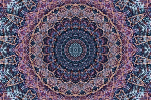 Abstraktní Barevný Malovaný Kaleidoskopický Grafický Podklad Futuristický Psychedelický Vzor Hypnotického — Stock fotografie