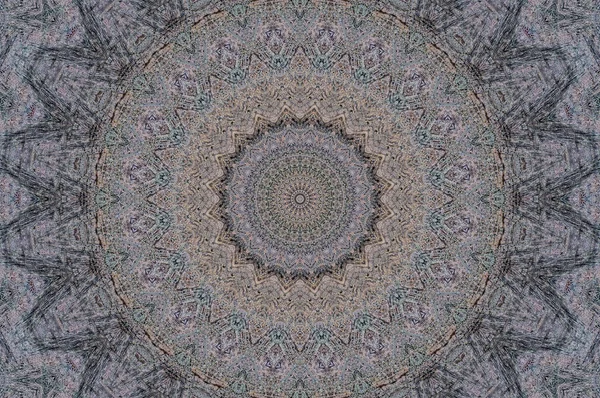 Soyut Renkli Boyalı Kaleydoskopik Grafik Arka Plan. Doku ile Fütüristik Psychedelic Hipnotik Fon Desen. Halk Etnik Çiçek Süs Mandala. Vintage Dekoratif Geometrik Mozaik