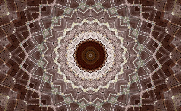 Soyut Renkli Boyalı Kaleydoskopik Grafik Arka Plan. Doku ile Fütüristik Psychedelic Hipnotik Fon Desen. Halk Etnik Çiçek Süs Mandala. Vintage Dekoratif Geometrik Mozaik