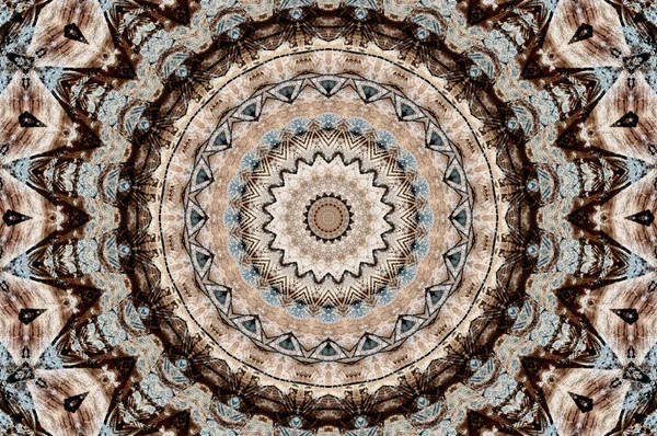 Abstrakte Bunt Bemalte Kaleidoskopische Grafische Hintergrund Futuristische Psychedelische Hypnotische Hintergrundmuster — Stockfoto