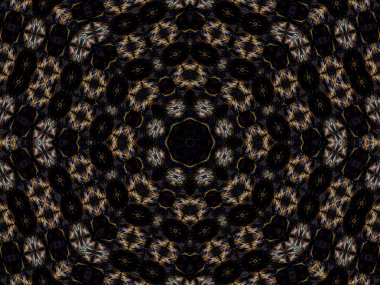 Soyut Renkli Boyalı Kaleydoskopik Grafik Arka Plan. Doku ile Fütüristik Psychedelic Hipnotik Fon Desen. Halk Etnik Çiçek Süs Mandala. Vintage Dekoratif Geometrik Mozaik