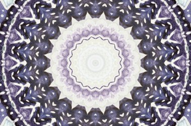 Soyut Renkli Boyalı Kaleydoskopik Grafik Arka Plan. Doku ile Fütüristik Psychedelic Hipnotik Fon Desen. Halk Etnik Çiçek Süs Mandala. Vintage Dekoratif Geometrik Mozaik