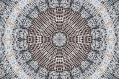 Soyut Renkli Boyalı Kaleydoskopik Grafik Arka Plan. Doku ile Fütüristik Psychedelic Hipnotik Fon Desen. Halk Etnik Çiçek Süs Mandala. Vintage Dekoratif Geometrik Mozaik