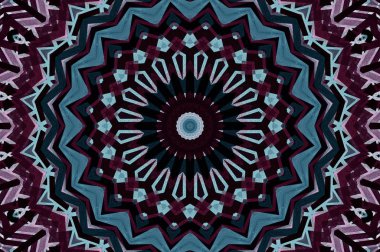 Soyut Renkli Boyalı Kaleydoskopik Grafik Arka Plan. Doku ile Fütüristik Psychedelic Hipnotik Fon Desen. Halk Etnik Çiçek Süs Mandala. Vintage Dekoratif Geometrik Mozaik