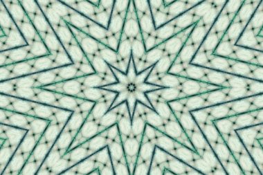 Soyut Renkli Boyalı Kaleydoskopik Grafik Arka Plan. Doku ile Fütüristik Psychedelic Hipnotik Fon Desen. Halk Etnik Çiçek Süs Mandala. Vintage Dekoratif Geometrik Mozaik