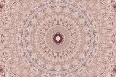 Soyut Renkli Boyalı Kaleydoskopik Grafik Arka Plan. Doku ile Fütüristik Psychedelic Hipnotik Fon Desen. Halk Etnik Çiçek Süs Mandala. Vintage Dekoratif Geometrik Mozaik