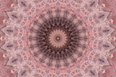 Soyut Renkli Boyalı Kaleydoskopik Grafik Arka Plan. Doku ile Fütüristik Psychedelic Hipnotik Fon Desen. Halk Etnik Çiçek Süs Mandala. Vintage Dekoratif Geometrik Mozaik