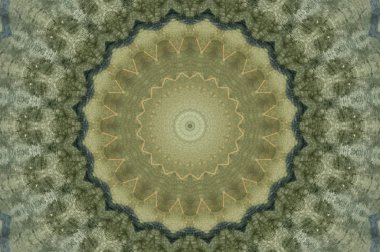 Soyut Renkli Boyalı Kaleydoskopik Grafik Arka Plan. Doku ile Fütüristik Psychedelic Hipnotik Fon Desen. Halk Etnik Çiçek Süs Mandala. Vintage Dekoratif Geometrik Mozaik