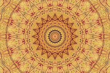 Soyut Renkli Boyalı Kaleydoskopik Grafik Arka Plan. Doku ile Fütüristik Psychedelic Hipnotik Fon Desen. Halk Etnik Çiçek Süs Mandala. Vintage Dekoratif Geometrik Mozaik