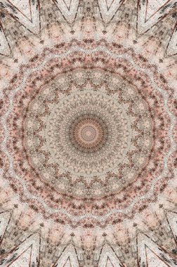 Soyut Renkli Boyalı Kaleydoskopik Grafik Arka Plan. Doku ile Fütüristik Psychedelic Hipnotik Fon Desen. Halk Etnik Çiçek Süs Mandala. Vintage Dekoratif Geometrik Mozaik