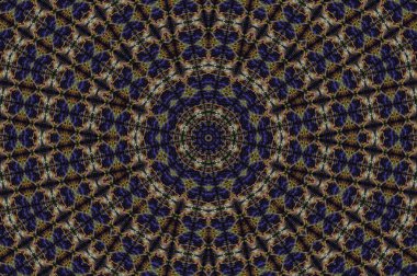 Soyut Renkli Boyalı Kaleydoskopik Grafik Arka Plan. Doku ile Fütüristik Psychedelic Hipnotik Fon Desen. Halk Etnik Çiçek Süs Mandala. Vintage Dekoratif Geometrik Mozaik