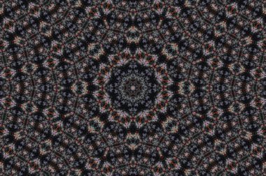 Soyut Renkli Boyalı Kaleydoskopik Grafik Arka Plan. Doku ile Fütüristik Psychedelic Hipnotik Fon Desen. Halk Etnik Çiçek Süs Mandala. Vintage Dekoratif Geometrik Mozaik