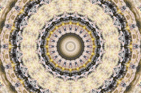 抽象的なカラフルな塗装万華鏡グラフィックの背景 テクスチャを持つ未来的なサイケデリック催眠の背景パターン 民族民族花観賞マンダラ ヴィンテージ装飾幾何学的モザイク — ストック写真