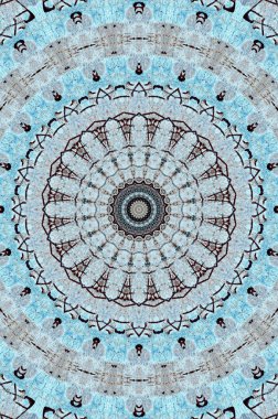 Soyut Renkli Boyalı Kaleydoskopik Grafik Arka Plan. Doku ile Fütüristik Psychedelic Hipnotik Fon Desen. Halk Etnik Çiçek Süs Mandala. Vintage Dekoratif Geometrik Mozaik