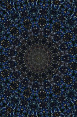 Noktalarda paslı metal desen boya ve gamzeler