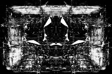 Koyu Grunge Geometrik Deseni