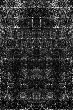 Koyu Grunge Geometrik Deseni