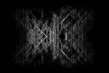 Koyu Grunge Geometrik Deseni