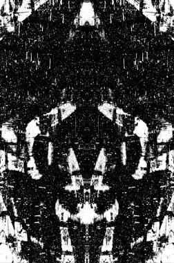 Koyu Grunge Geometrik Deseni