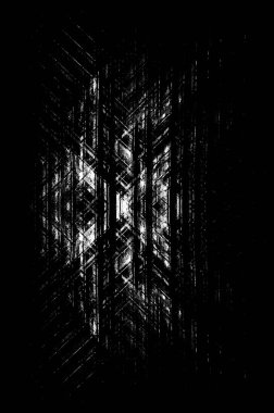 Koyu Grunge Geometrik Deseni