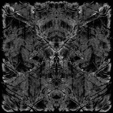 Koyu Grunge Geometrik Deseni