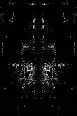 Koyu Grunge Geometrik Deseni