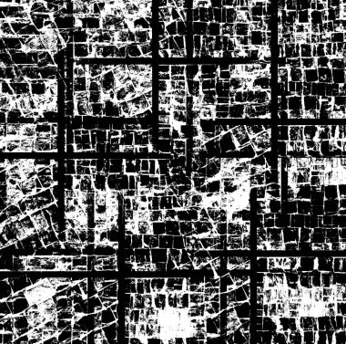 Koyu Grunge Geometrik Deseni