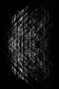 Koyu Grunge Geometrik Deseni