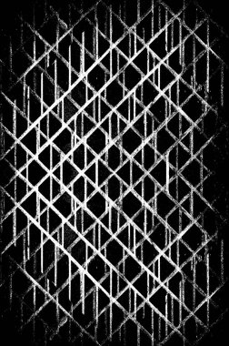 Koyu Grunge Geometrik Deseni