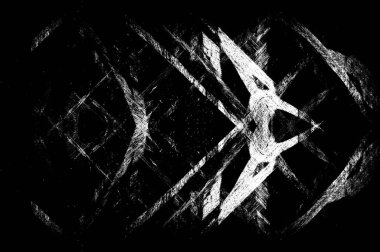 Koyu Grunge Geometrik Deseni