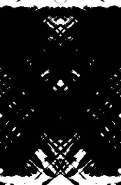 Koyu Grunge Geometrik Deseni