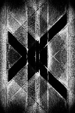 Koyu Grunge Geometrik Deseni