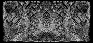 Koyu Grunge Geometrik Deseni