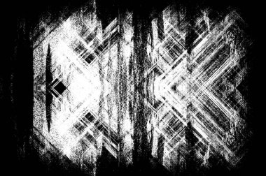 Koyu Grunge Geometrik Deseni