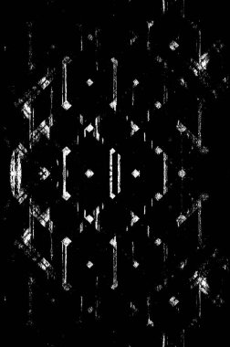 Koyu Grunge Geometrik Deseni