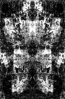 Koyu Grunge Geometrik Deseni