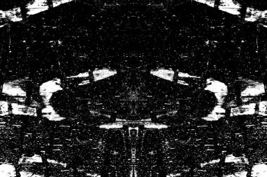 Koyu Grunge Geometrik Deseni