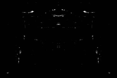 Koyu Grunge Geometrik Deseni