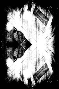 Koyu Grunge Geometrik Deseni