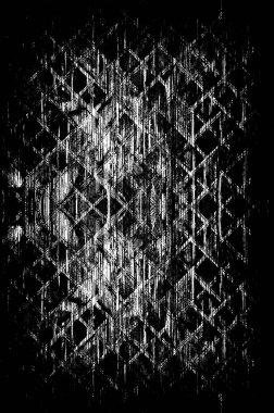 Koyu Grunge Geometrik Deseni