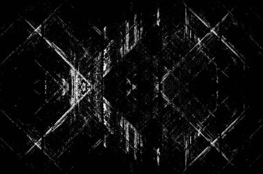 Koyu Grunge Geometrik Deseni