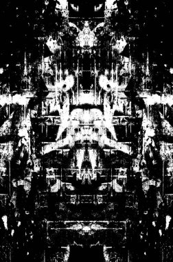 Koyu Grunge Geometrik Deseni