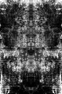 Koyu Grunge Geometrik Deseni